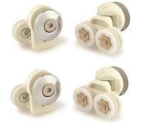 4 x Shower Door Rollers Suits Some DIY Store Models 19MM V Groove Wheel