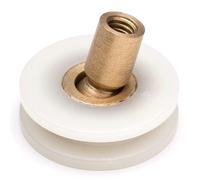 4 x Shower Door Rollers V Grooved Ball Joint Runners/Wheels 20mm Wheel Diameter LW045