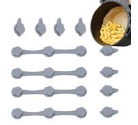 4 x Silicone Hot Air Fryer Magnets, Magnetic Buckle Set, Heat-Resistant Magnetic Clasps for Baking Paper for Airfryer and Hot Air Fryer, Kitchen Aid for Baking, Picnic and Family Celebrations