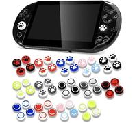 4 x Silicone Thumb Grip Cap Joystick Analog Protective Cover Case for Psvita PS Vita PSV 1000 2000 Slim Console (Paw Blue)