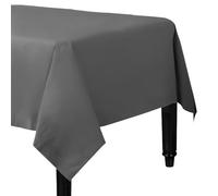Pack of 4 Paper Disposable Table Cover - Tablecloth for Indoor or Outdoor - All Occasion Baby Shower, Wedding, Birthday, Christmas, Halloween, Easter Party Decorations 90x90cm (Silver)