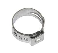 4 x Single Ear Plus O Clips Stainless Steel Clamps, Coolant Gas Air Hydraulic Hoses [ 29.9-33.1mm ]