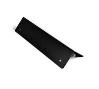 4 x SleeperFit 2-Tier Large External Decorative Corner Bracket for Connecting Planters, Retaining Walls, Garden Pathway, Driveway and Raised Border Edging (Black)