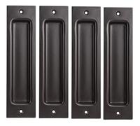 4 X Sliding Door Shell Black Shell Grip Recessed Handle Flush Pull Room Doors