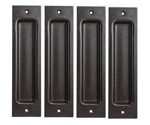 4 X Sliding Door Shell Black Shell Grip Recessed Handle Flush Pull Room Doors