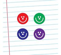 4 x Small (8mm) Smiley Face Self-Inking Teacher Stamps/Loyalty Card Stamps