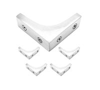 4 x Solid Polish Chrome Table Corner Bracket 2" Right Angle