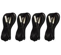 4 x Soundlab 6M XLR Microphone Cable
