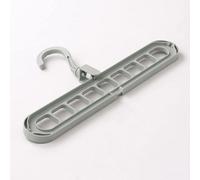 4 X Space Saving Clothes Hangers - Grey Horizontal Or Vertical Magic Wardrobe Hanging Hooks For Clothing - Hold Max 5Kg