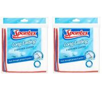 Spontex Long Lasting Kitchen Cleaning Cloths, 2 per Pack