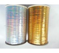 4 x Spools of Lurex Premium Threads 2 Gold + 2 Silver 2500 Meters Each Spool Size 1/69 + 4 SPOOLS Free