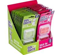 4 x Stick ON Bin Freshener Smelling FRESH Dustbins Swing Pedal Air Fragrance Berry Blast | Citronella & Lemongrass | UK FREE P&P