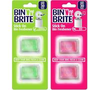 4 x Stick ON Bin Freshener Smelling FRESH Dustbins Swing Pedal Air Fragrance Berry Blast | Citronella & Lemongrass - Bundled by Smart Cutie