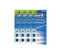 4 x Superfloss with Mint Dental Floss 50 Threads.
