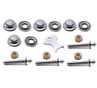 4 x Tenax fastener 2ba 25mm long threaded stud set (Made in England) button nut and stud