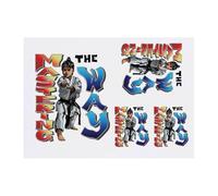 4 x 'The Journey to Mastery' Temporary Tattoos - Water Resistant, Skin-Safe, Non-Toxic Transfers, Mixed Sizes (TO00083514)