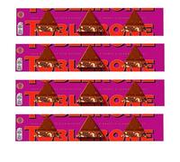 4 x Tobleronee Fruit & Nut Swiss Milk Chocolate Bar - Large Gift Bar, 360g, Honey & Almond Nougat, Perfect for Sharing