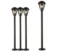 4 x Traditional Outdoor Tall Garden Lamp Post Lantern Driveway Aluminium Lights