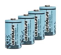 4 x Ultralife Battery ER14250 3.6V Size-1/2 AA UHE-ER14250 Bobbin Cell 1200mAh