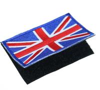4 x Union Jack GB Flag Embroidered Patch British Emblem UK Great Britain Applique Fabric Badge for Bags Jackets Coats Trousers Hats