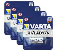 4 x Varta N size / LR1 batteries 1.5V Alkaline Lady MN9100 AM5 E90 4001 LR01