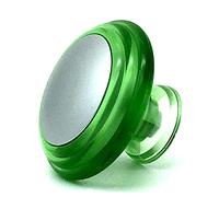 4 x Vecchio knobs 37mm Green & Chrome Cupboard Cabinet Drawer knob Handles