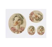 4 x 'Vintage Goose Wearing A Bonnet' Temporary Tattoos - Water Resistant, Skin-Safe, Non-Toxic Transfers, Mixed Sizes (TO00080804)