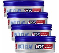 4 x VO5 Extreme Style Matt Clay Extra Hold For Sculpted Texture And Choppy Matt