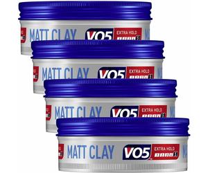4 x VO5 Extreme Style Matt Clay Extra Hold For Sculpted Texture And Choppy Matt