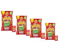 4 X Walkers Wotsits Crispy Bacon Flavour Crisps 6 x 12g | By IDEAONIC