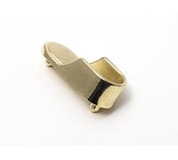 4 x Wardrobe Brass Plated Rod Rail Oval PEG FIX SOCKETS 45MM X 16MM Dia.
