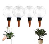 4 x Watering Balls for Plants, Watering Cone, Transparent Watering Bulbs, Water Dispenser Plants, Watering for Flower Pots, Self-Watering for Home, Balcony, Living Room, Apartment