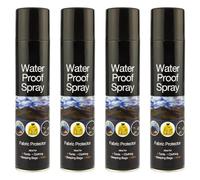 4 x Waterproof Spray 300ml for Shoes Fabrics Tents Jackets Walking Boots Trainers Coats Camping Hiking and Clothes Long Lasting Fabric Protector for Waterproofing & Stain Resistance Sold by Zinnia