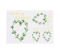 4 x 'Wedding Blessing Ceremony ' Temporary Tattoos - Water Resistant, Skin-Safe, Non-Toxic Transfers, Mixed Sizes (TO00084518)