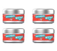 4 x WELLA SHOCKWAVES Messy Matt Clay (75ml)