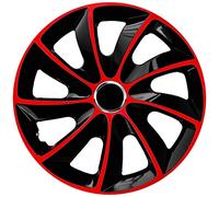 4 x Wheel Hub Caps, NRM STIG, Red, 17 Inch