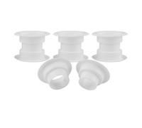 4 x White Bathroom Door Air Vent Grille 55mm 2" Two Sided Round Furniture Sleeve Circle Diffuser Plug T14