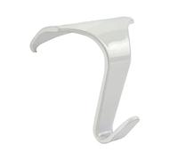 4 x White Picture Rail Moulding Hooks Contemporary Heavy Duty 34mm Wide x 38mm High