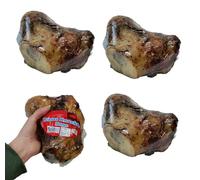 4 x Whole Roast Knuckle Bones - Natural Beef Dog Treat Bone - 100% Beef - Large Chew Bone Improves Dental Hygeine - Adult Dog Treat.