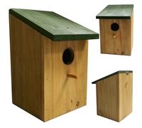 4 x Wooden Bird Nesting Box Small Nest Wood House