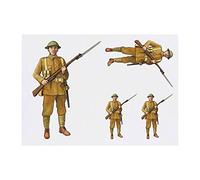 4 x 'WW1 British Soldier' Temporary Tattoos - Water Resistant, Skin-Safe, Non-Toxic Transfers, Mixed Sizes (TO00003060)
