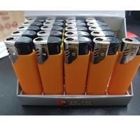 4 x ZIG ZAG Premium Colourful Rubberized Jet Lighters, Windproof Gas Refillable - Limited Edition (ORANGE)