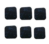 4"x4" Shock Absorbing Mat Pads, Exercise Equipment Floor Protectors For Treadmill Sound Insulation & Washer(6pcs)