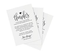 4"x6" 50 Pieces Thank You Place Cards, Table Place Setting Cards for Weddings, Receptions, Rehearsals, Dinner Parties, Events and Celebrations, Wedding Must Haves for Reception, Wedding Favors for