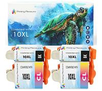 4 XL (2 SETS) Compatible 10B & 10C Ink Cartridges for Kodak ESP 3 5 7 9 3200 3250 5000 5100 5200 5210 5250 5300 5500 6100 6150 7200 7250 9200 9250 Hero 6.1 7.1 9.1 - Black/Colour, High Capacity