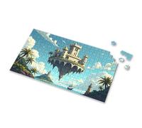 4 Year Old Boy Gift A Floating Castle Amidst Tropical Paradise Picture Puzzle 300 Piece Puzzles Toys For Boys 6-8(300PCS)