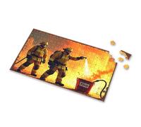 4 Year Old Boy Gift Firefighters Battling Blaze: A Heroic Scene Picture Puzzle 300 Piece Puzzles Toys For Boys 6-8(1000PCS)
