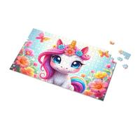 4 Year Old Boy Gift Magical Unicorn In A Flower Garden Picture Puzzle 300 Piece Puzzles 500 Piece Puzzles For Adults(500PCS)