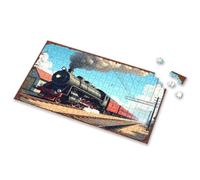 4 Year Old Boy Gift Steam Locomotive Journey Through Time Picture Puzzle Jigsaw Puzzles 500 Pieces Jigsaw(500PCS)
