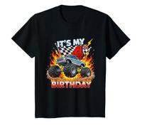 4 Year Old Boys Monster Truck It's My 4th Birthday T-Shirt